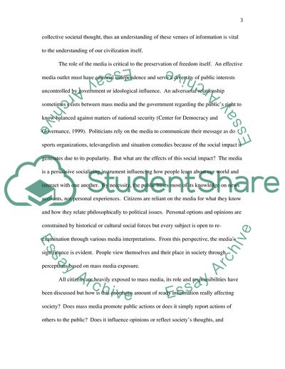 Why Source/Media Relations are Considered Central to Understanding of the Role of the Media