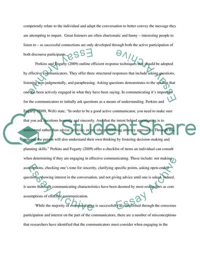 Communicating Effectively in the Workplace