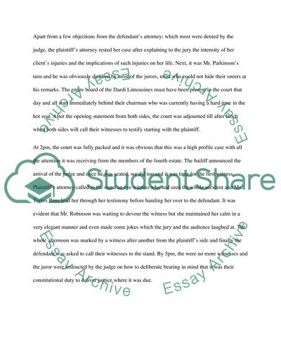 The Law of Civil Procedure - Court Observation