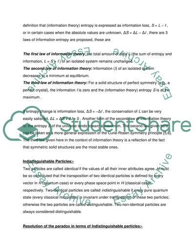 Introduction to Gibbs Paradox
