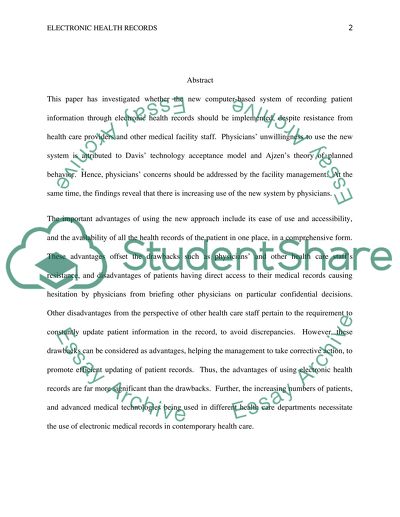 Patients Electronic Health Records