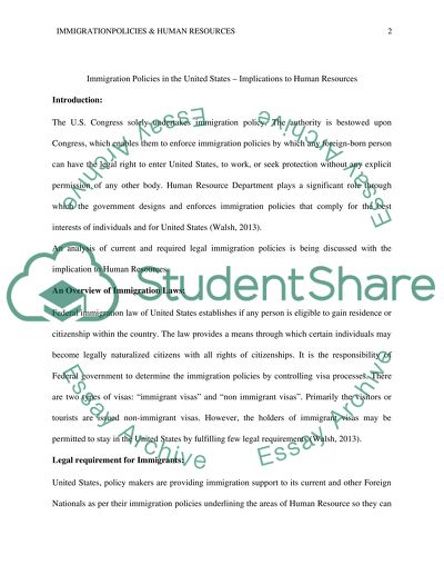 The Status of Immigration, Proposed Changes to Immigration Policy, and What All of This Means for HR