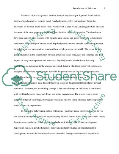 Foundations of Behavior: Child Development