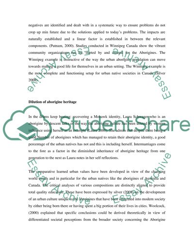 Urban Native Communities