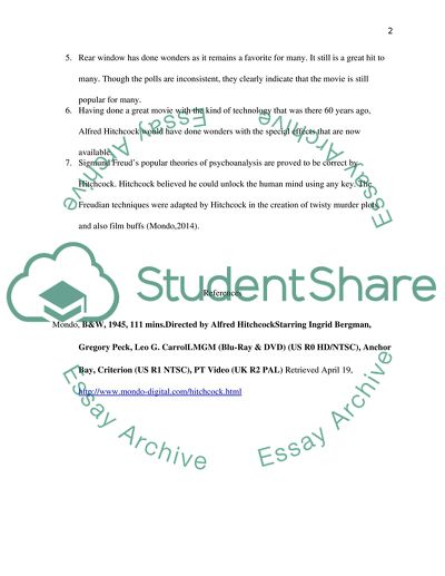 Rear Window by Alfred Hitchcock