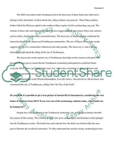 The Pyramid of the Moon Excavation Project at the Ancient City of Teotihuacan