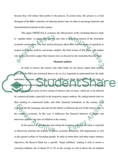 Banks Do Not Adjust their Lending Rates Immediately When the Reserve Bank Reduces the Interest Rate
