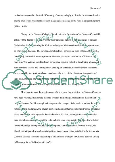 Vaticans Organizational and Operational Structures