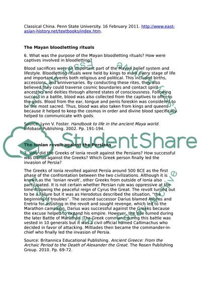 Sources from the Past: Readings in History