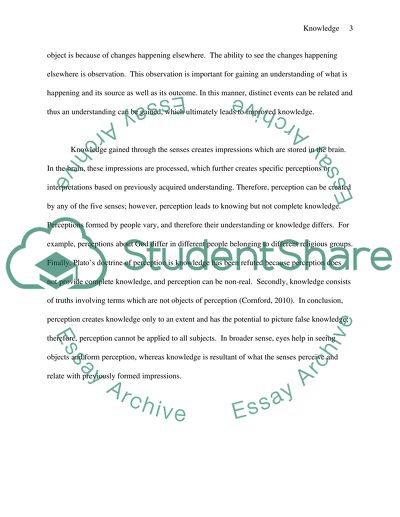 Knowledge Is the True Organ of Sight, not the Eyes