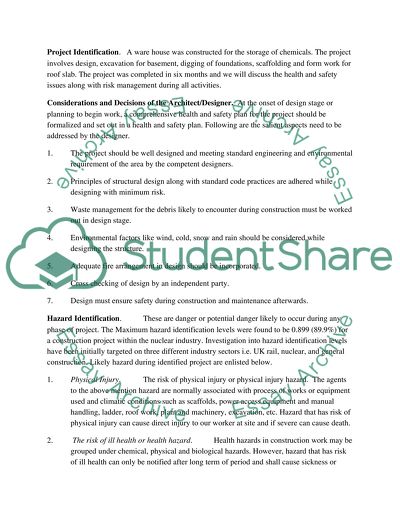 Health and Safety Management