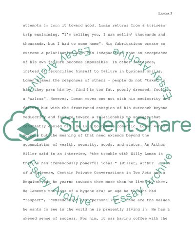 Millers Death of a Salesman