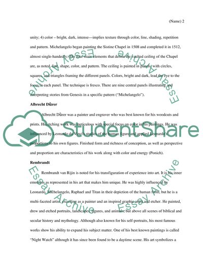 Paintings in art history