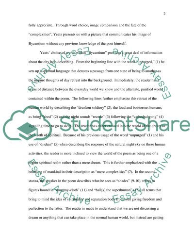 Byzantium by William Butler Yeats