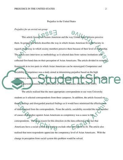 Prejudice in the United States