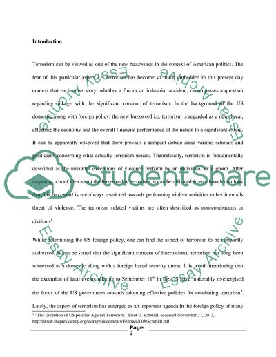 US Foreign Policy against Terrorism and How Did This Policy Affect US Relation with Saudi Arabia