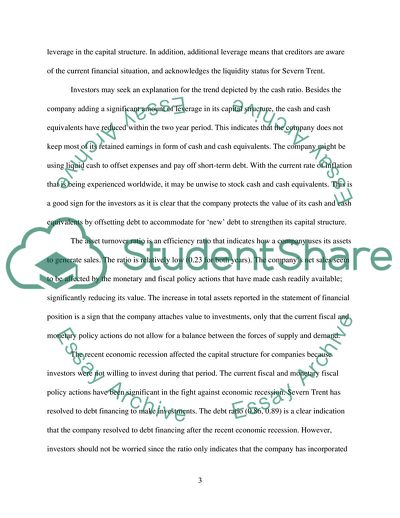 Business Performance for Severn Trent