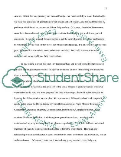 Group Work in Legal Skills Course