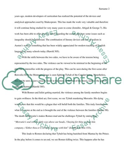 Family Feud in Romeo and Juliet