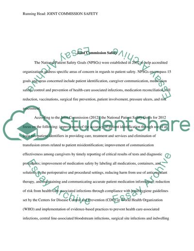 Joint Commission Safety