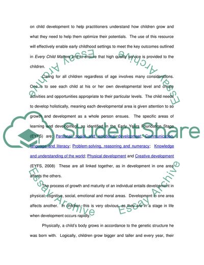 Holistic Approaches to Infant Development 0-8 Years