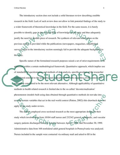 Hospital Nurse Shortage