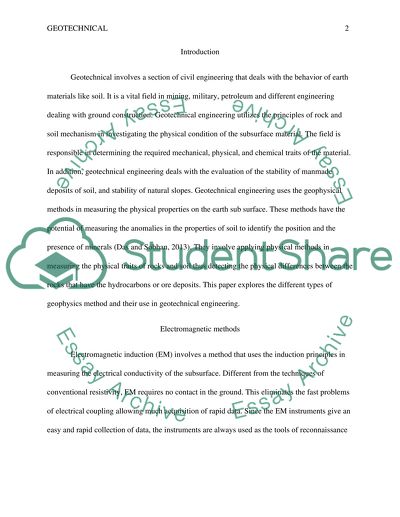 geotechnical related thesis topics