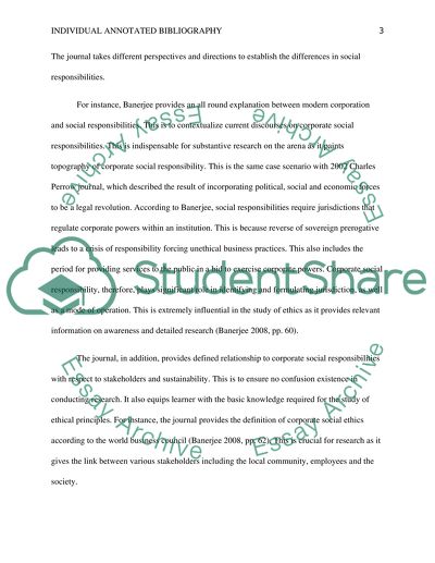 Modern Corporation and Social Responsibility