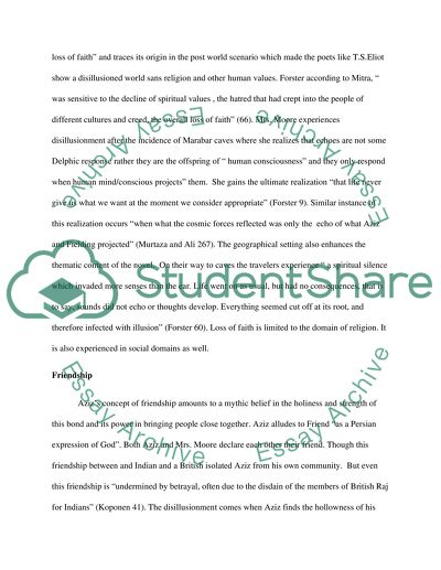 Illusions and disillusionment in A Passage to India