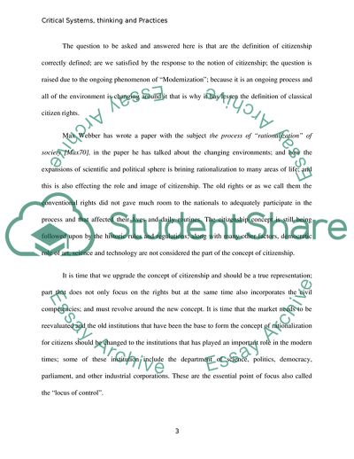 Critical Systems, Thinking and Practices