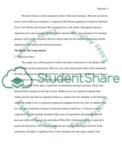 Marriage Practices of Chicano Population