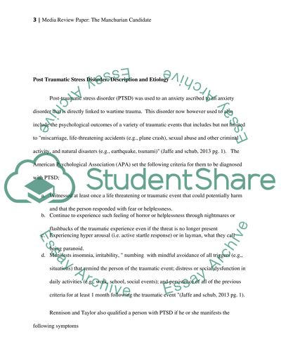 The Movie Manchurian Candidate