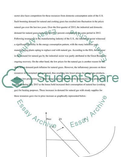 Changes in the Demand and Supply of Cooking Gas in the U.S