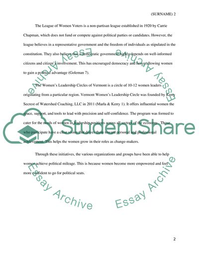 Vermonts Women Organizations and Training Programs