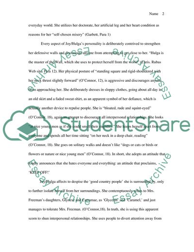 Analysis of Flannery OConnors Good Country People