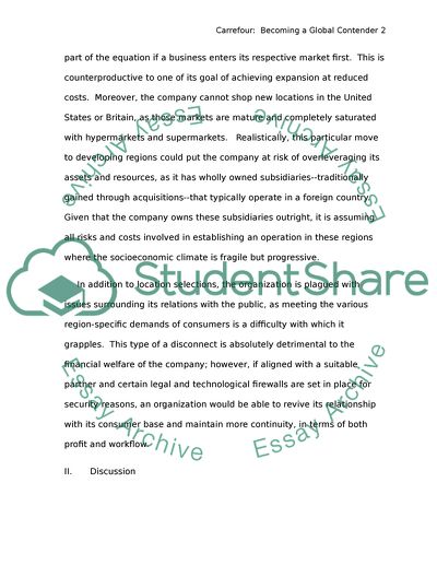 Carrefour Group - Finding Retail Space in All the Right Places