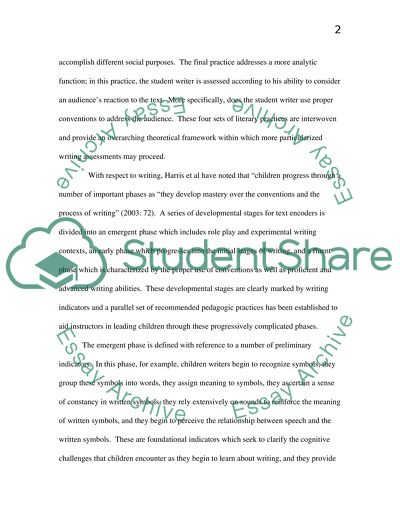 A primary school writing assessment:theory and application