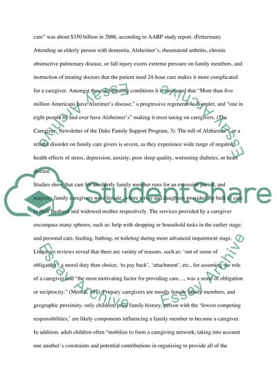 Putting elderly parents in nursing homes