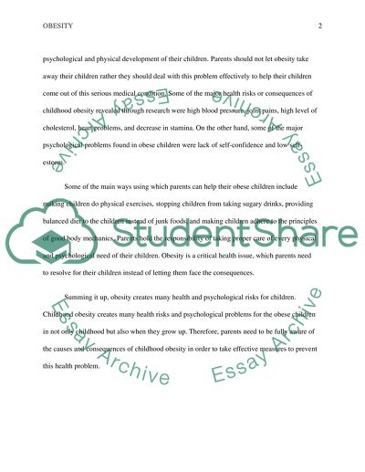 Understanding Childhood Obesity