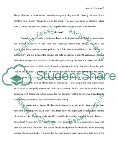 The Separation of Power