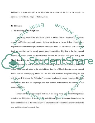 Environmental Degradation of Pasig River