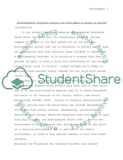 DEVELOPING SELF ACROSS THE LIFE - SPAN