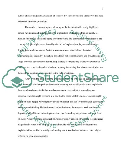 Training Scientists to Be Better Communicators