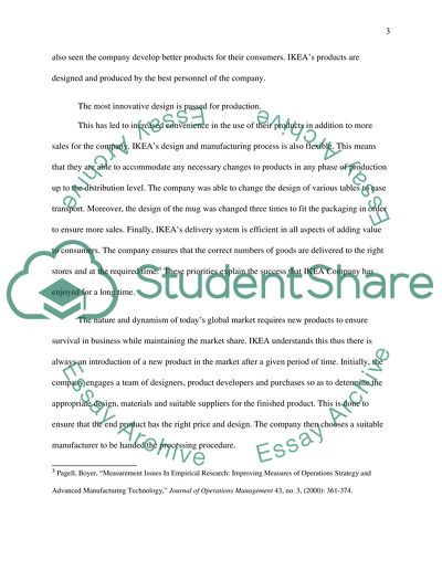 Analysis of Ikea Company