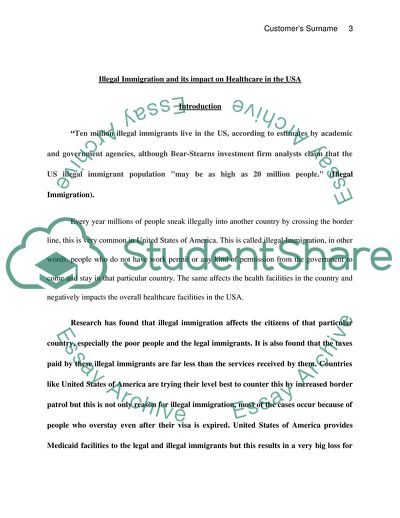 Illegal Immigration and Its Impact on Healthcare in the USA