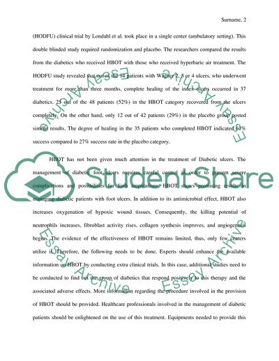 Hyperbaric Oxygen Therapy