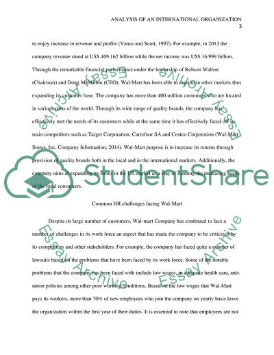 Human Resources Challenges and Strategies Associated with Wal-Mart Incorporation