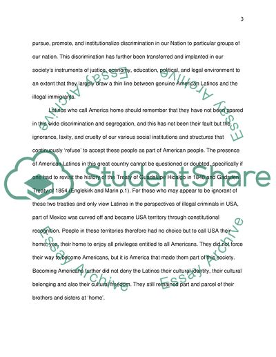 Latinos non-violent protests demanding changes in the New Immigration Law