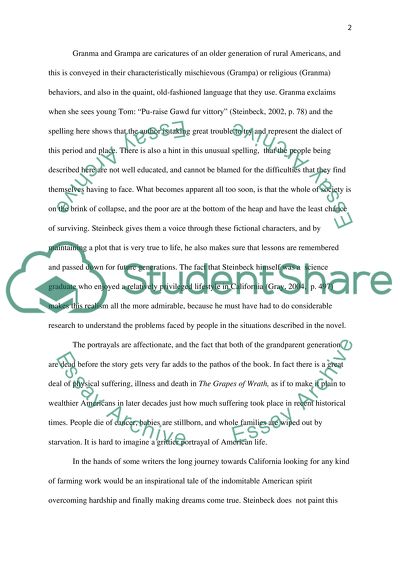 Research paper on some aspect of John Steinbecks life or work