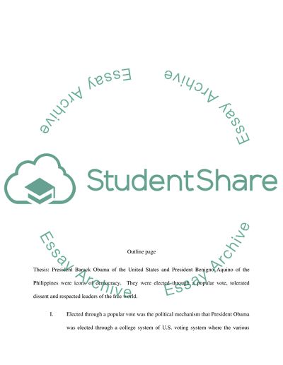 Compare or Contrast two politians